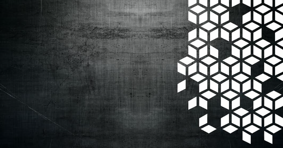 Tekstura metala sa laserski sečenim geometrijskim panelom